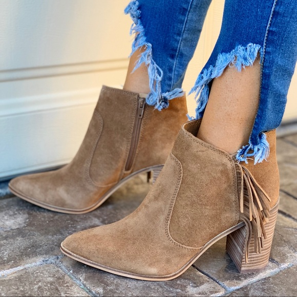 Whistler Cognac Genuine Suede Tassel Boot - Picture 2 of 8